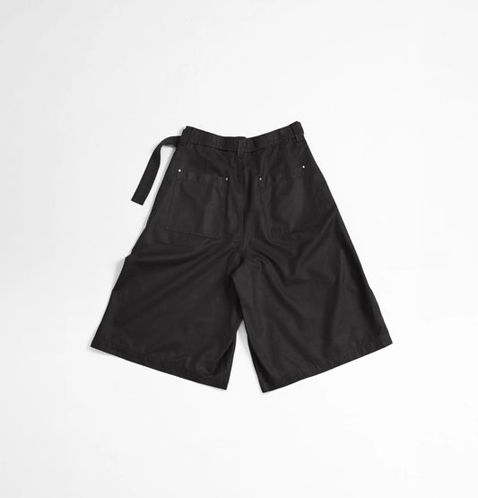 Melsign - Cropped Drapey Baggy Pants - Black