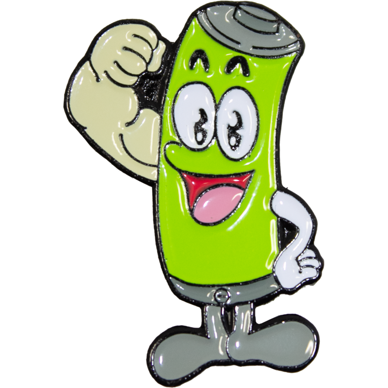 OHSHIT! / MADE IN THE USA - MUSCLE BATTERY PIN Pin - Multi