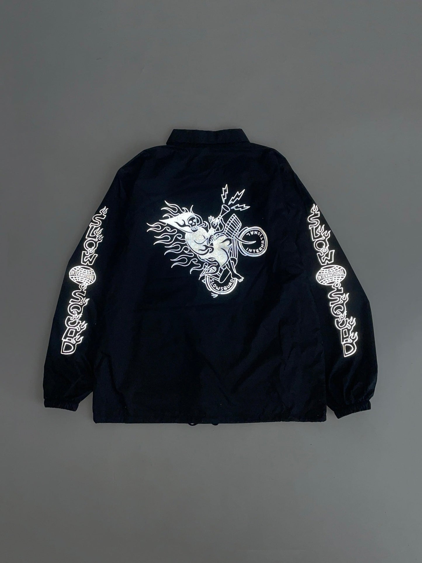 Slow Squad International - Slow Squad x Scumboy Reflective Coach Jacket - Black