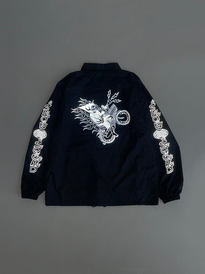 Slow Squad International - Slow Squad x Scumboy Reflective Coach Jacket - Black