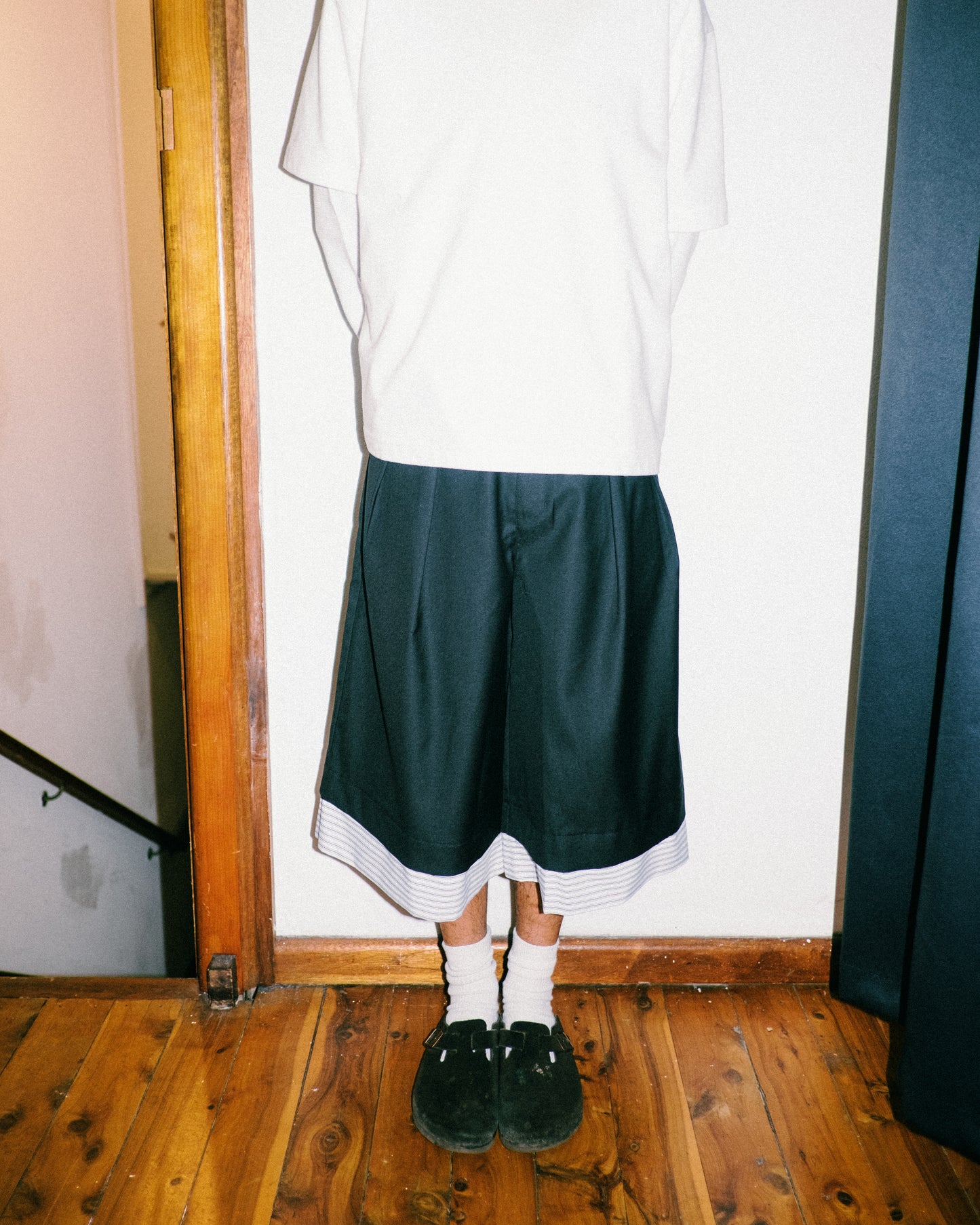 Melsign - Cropped Wide Trousers - Black