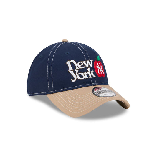 New Era - 9TWENTY NY Yankees Apple Contrast Cap - Navy/Beige