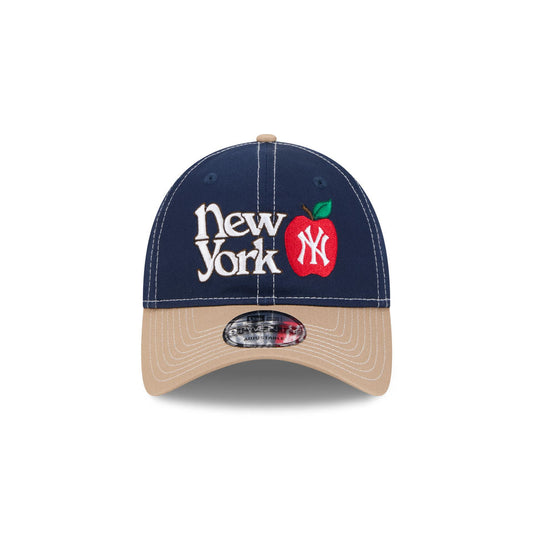 New Era - 9TWENTY NY Yankees Apple Contrast Cap - Navy/Beige