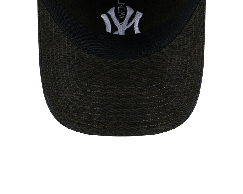 New Era - 9TWENTY NY Yankees Vintage Wash Canvas Cap - Black