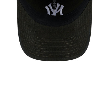 New Era - 9TWENTY NY Yankees Vintage Wash Canvas Cap - Black
