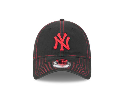New Era - 9TWENTY NY Yankees Scarlett Contrast Cap - Black