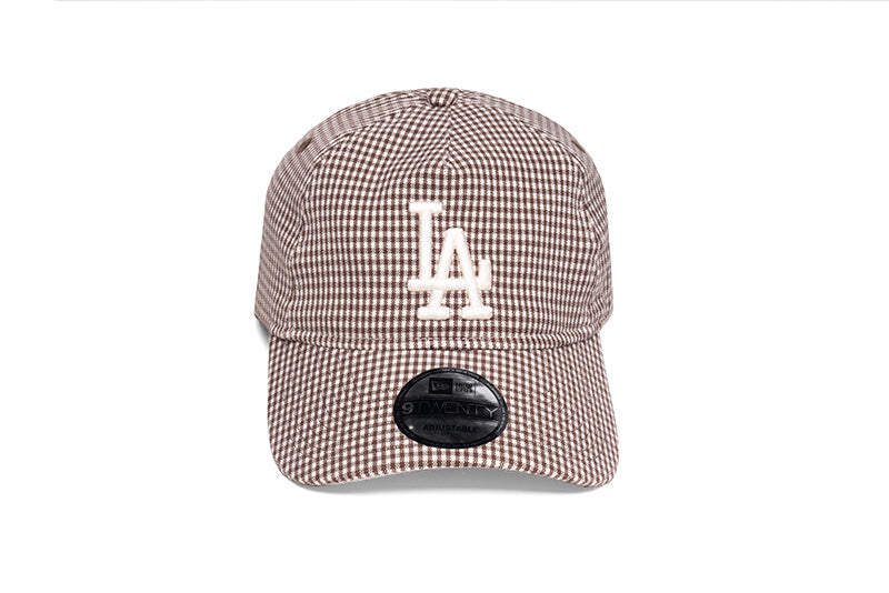 New Era - 9TWENTY A-Frame LA DODGERS - Checkered Brown