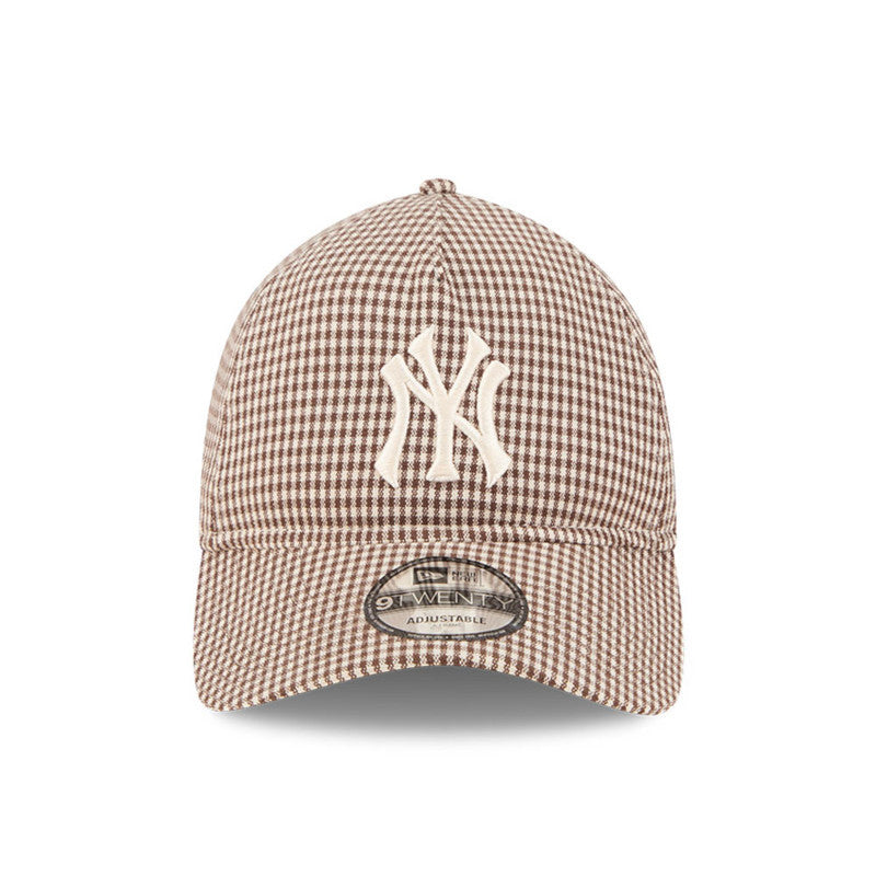 New Era - 9TWENTY A-Frame NY Yankees - Checkered Brown