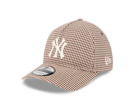 New Era - 9TWENTY A-Frame NY Yankees - Checkered Brown