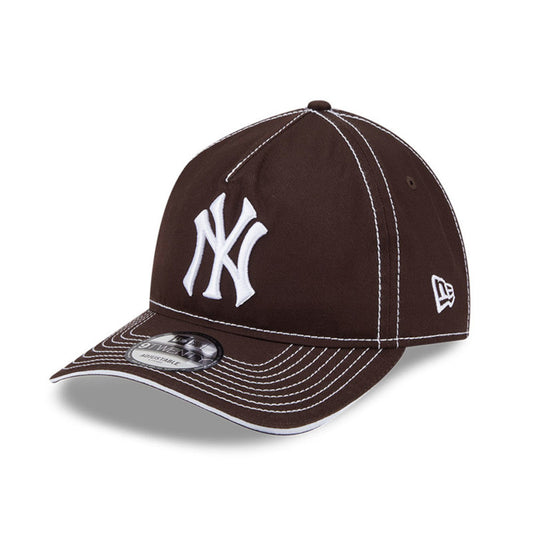 New Era - 9TWENTY A-FRAME NY Yankees Contrast Stitch - Burnt Wood