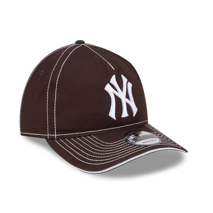 New Era - 9TWENTY A-FRAME NY Yankees Contrast Stitch - Burnt Wood