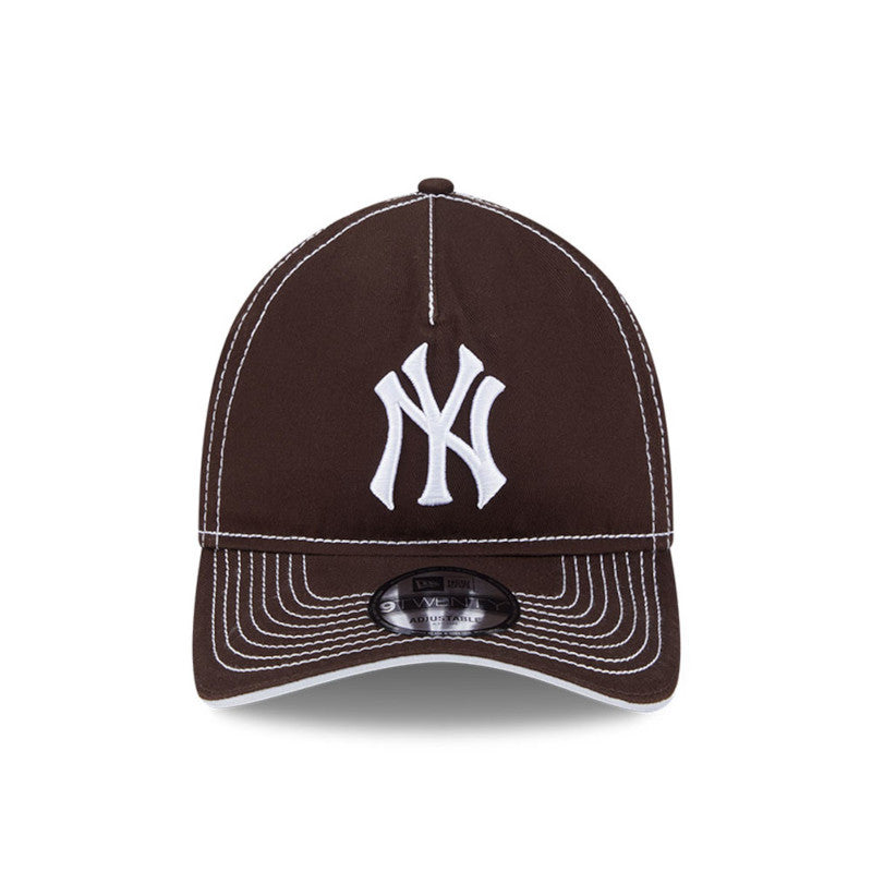 New Era - 9TWENTY A-FRAME NY Yankees Contrast Stitch - Burnt Wood