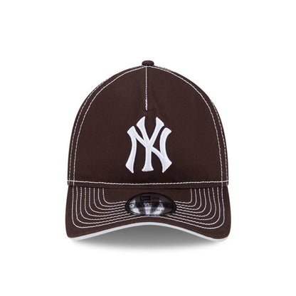 New Era - 9TWENTY A-FRAME NY Yankees Contrast Stitch - Burnt Wood