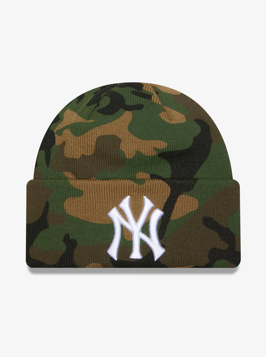 New Era - Knit Beanie NY Yankees - Woodland Camo