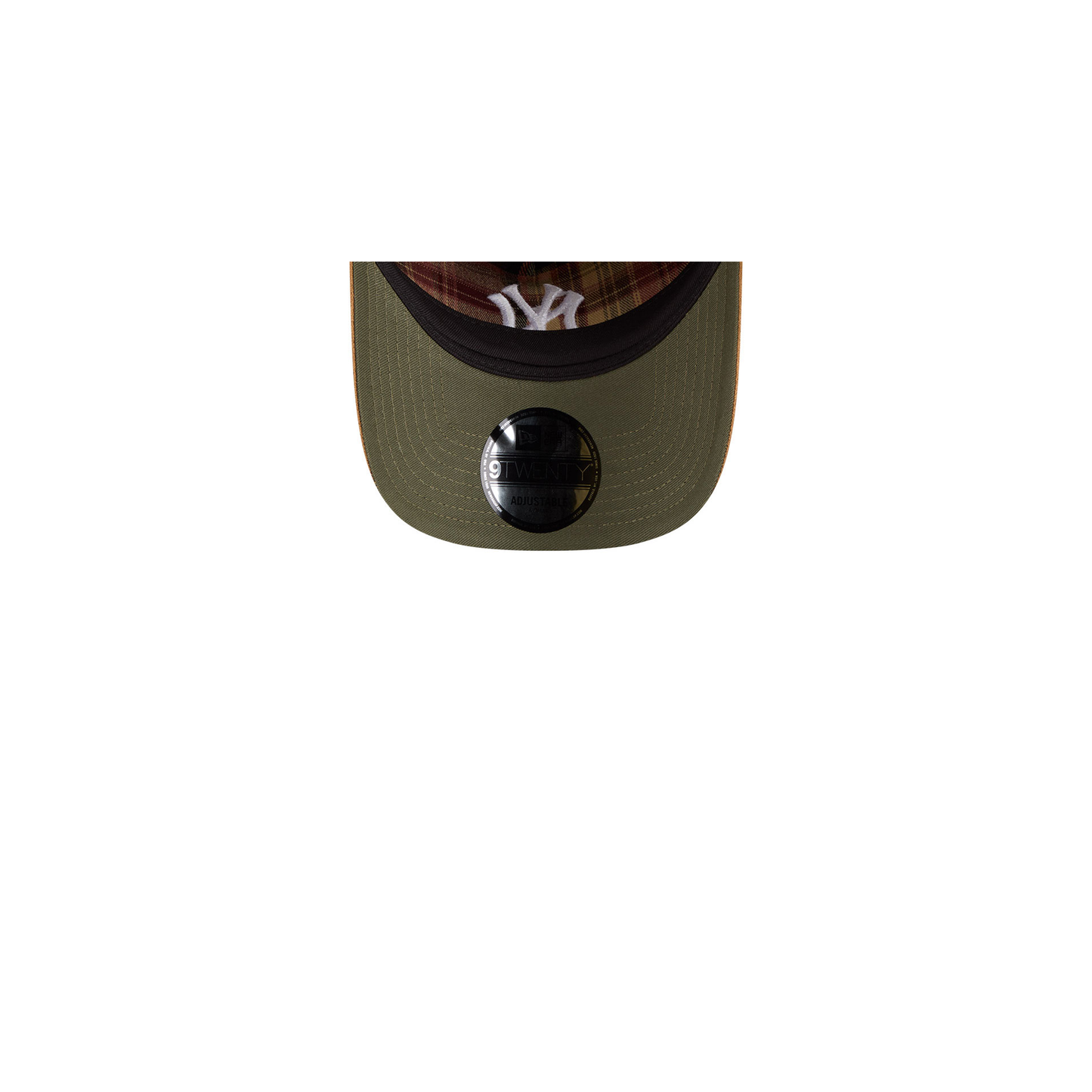 New Era - 9TWENTY® A-FRAME™ Plaid Suede New York Yankees Cap - Brown Flannel