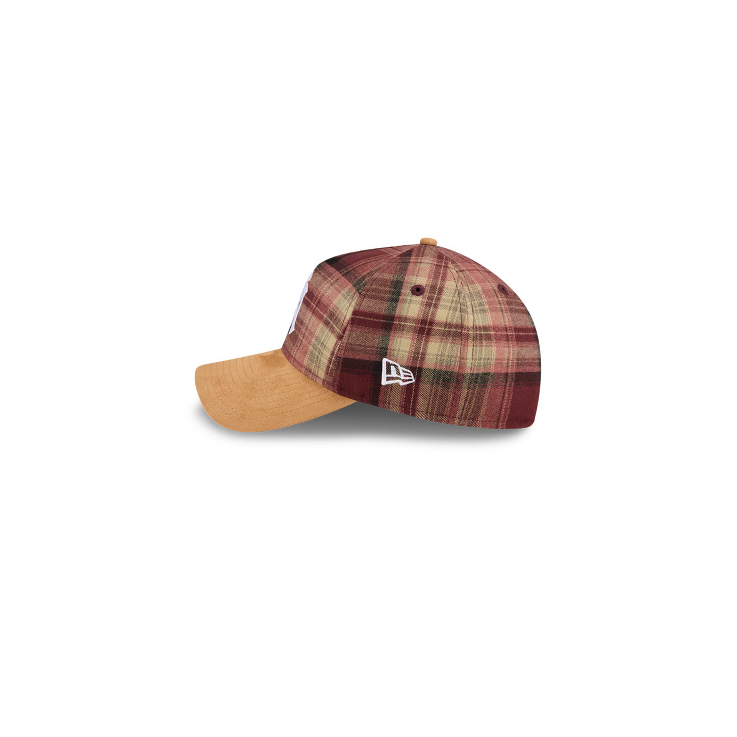 New Era - 9TWENTY® A-FRAME™ Plaid Suede New York Yankees Cap - Brown Flannel