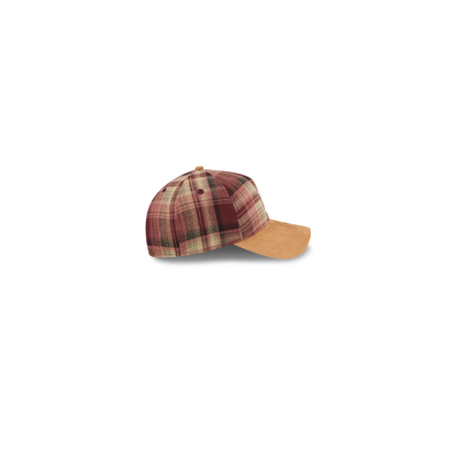 New Era - 9TWENTY® A-FRAME™ Plaid Suede New York Yankees Cap - Brown Flannel