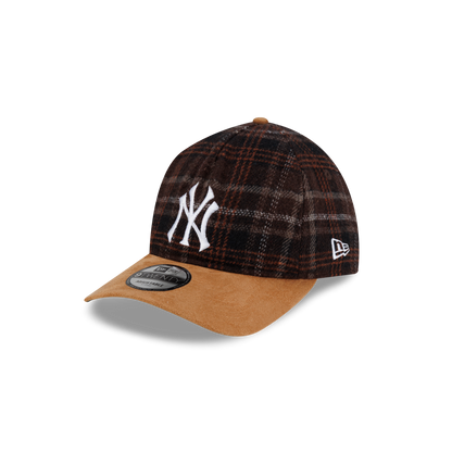 New Era - 9TWENTY® A-FRAME™ Plaid Suede New York Yankees Cap - Red Flannel