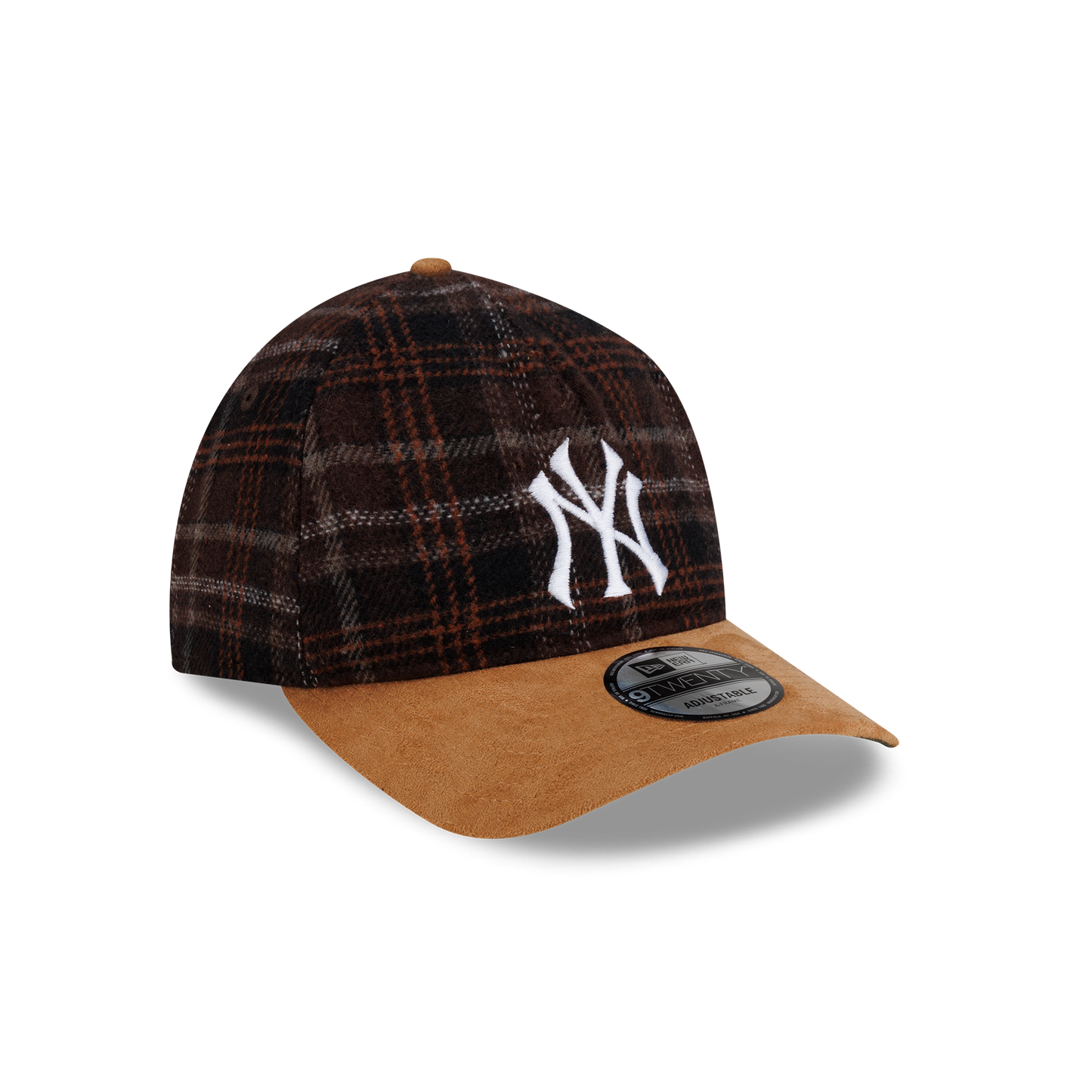 New Era - 9TWENTY® A-FRAME™ Plaid Suede New York Yankees Cap - Red Flannel