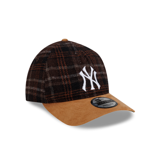 New Era - 9TWENTY® A-FRAME™ Plaid Suede New York Yankees Cap - Red Flannel