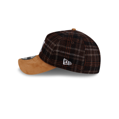 New Era - 9TWENTY® A-FRAME™ Plaid Suede New York Yankees Cap - Red Flannel