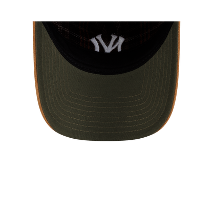 New Era - 9TWENTY® A-FRAME™ Plaid Suede New York Yankees Cap - Red Flannel