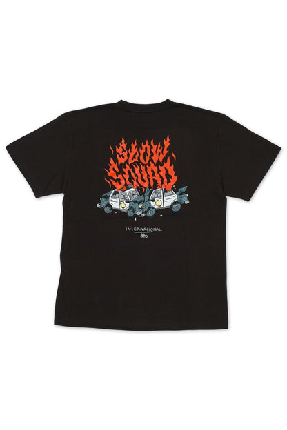 Slow Squad International - PC CRUSH T-Shirt by ELES CRU - Charcoal