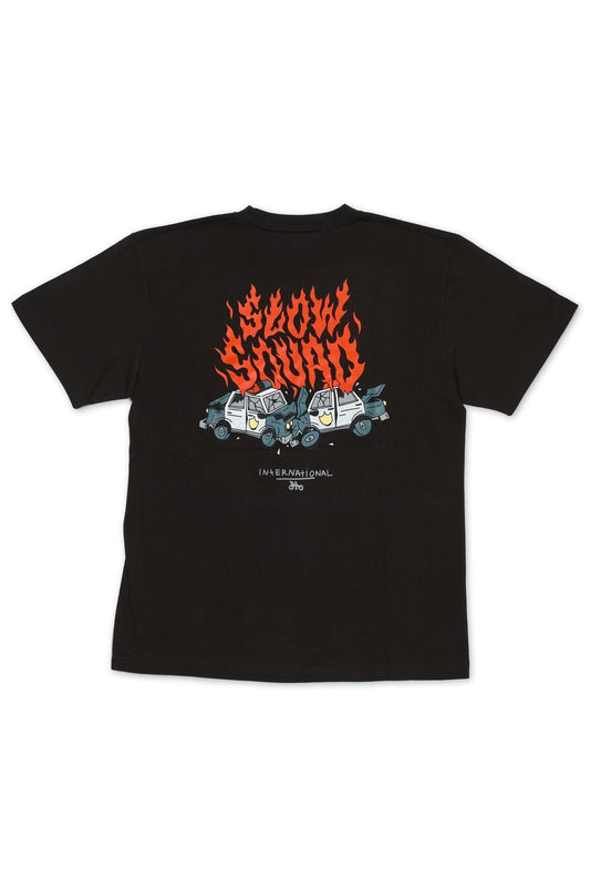 Slow Squad International - PC CRUSH T-Shirt by ELES CRU - Charcoal