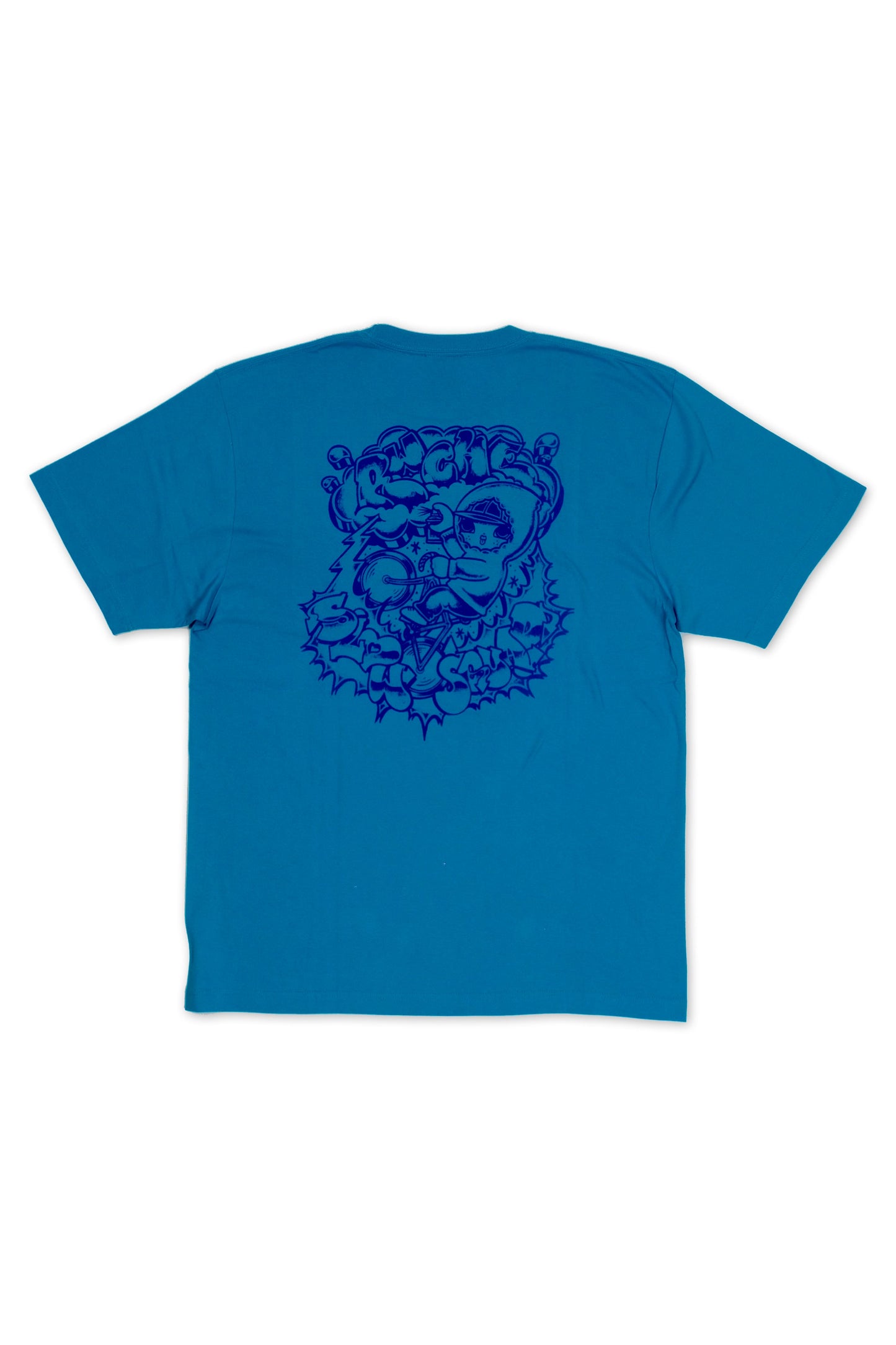 Slow Squad International x RWCHE - Yumyum Vandal T-Shirt by ZECS - Aqua