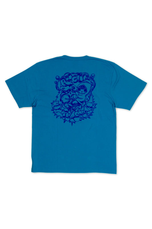 Slow Squad International x RWCHE - Yumyum Vandal T-Shirt by ZECS - Aqua