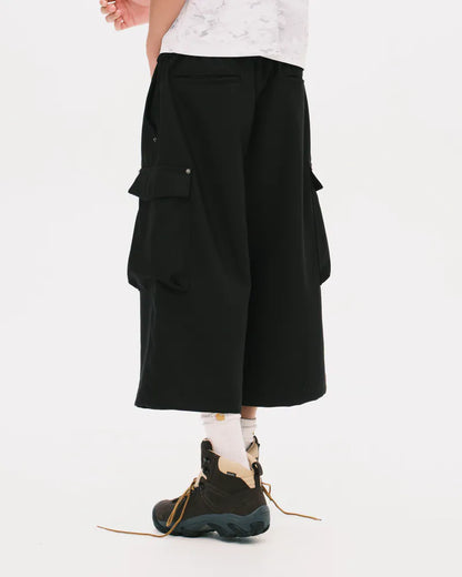 Nul1.Org - Biofrost Mix Wool Shorts - Black