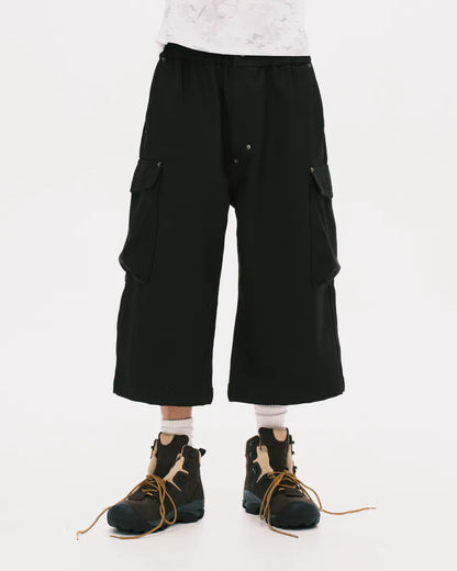 Nul1.Org - Biofrost Mix Wool Shorts - Black