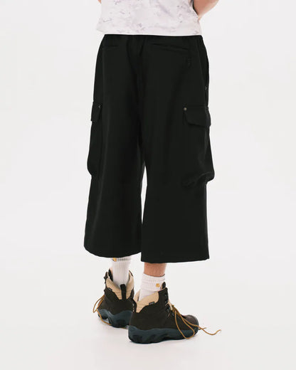 Nul1.Org - Biofrost Mix Wool Shorts - Black