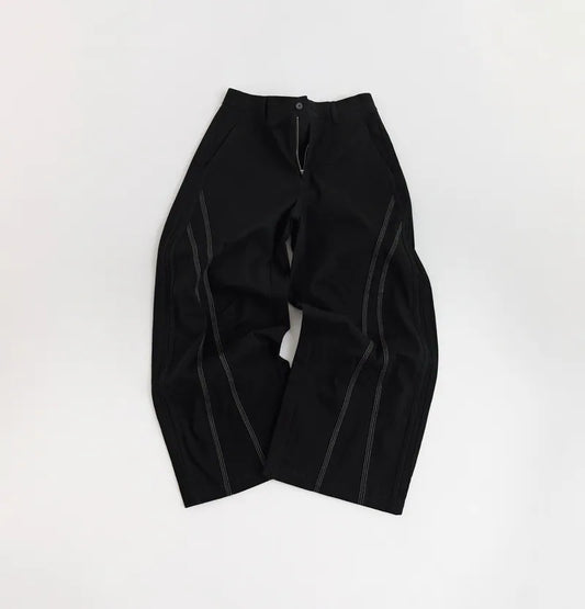 Melsign - Clash Curved Pants - Black