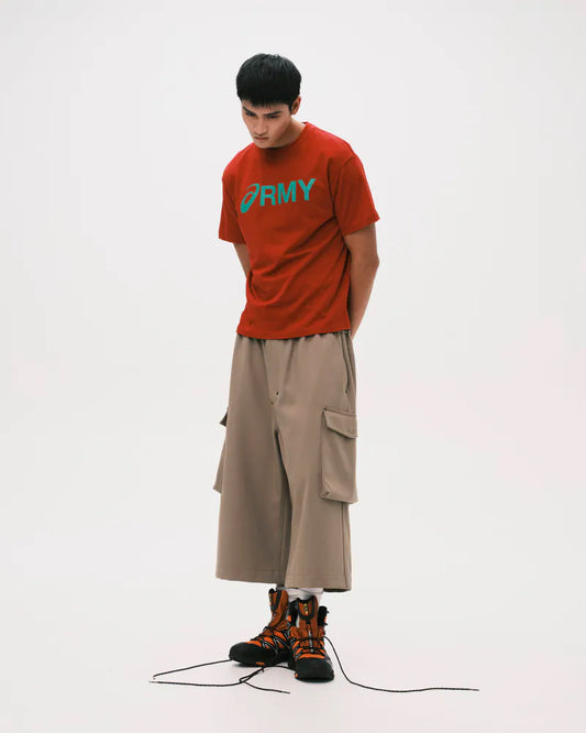 Nul1.Org - Biofrost Mix Wool Shorts - Khaki