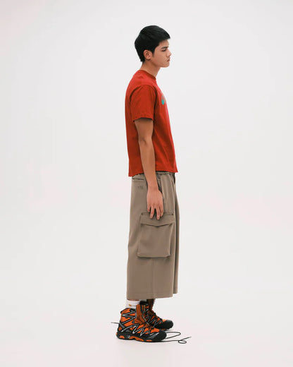 Nul1.Org - Biofrost Mix Wool Shorts - Khaki