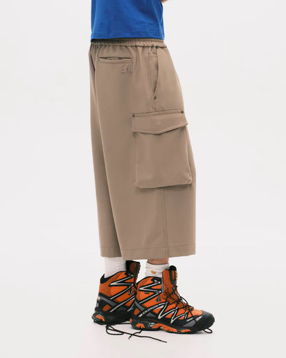 Nul1.Org - Biofrost Mix Wool Shorts - Khaki