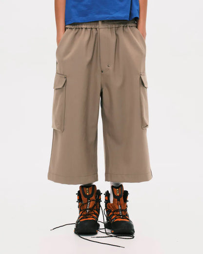 Nul1.Org - Biofrost Mix Wool Shorts - Khaki