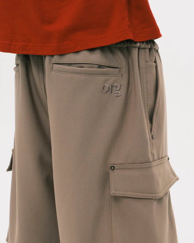 Nul1.Org - Biofrost Mix Wool Shorts - Khaki