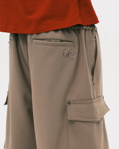 Nul1.Org - Biofrost Mix Wool Shorts - Khaki