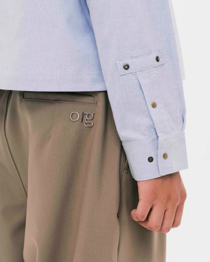 Nul1.Org - DEI Zip Shirt - Blue