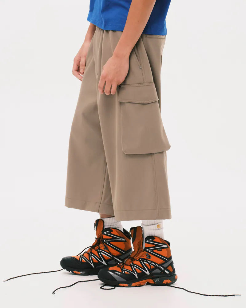 Nul1.Org - Biofrost Mix Wool Shorts - Khaki