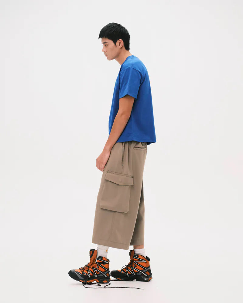 Nul1.Org - Biofrost Mix Wool Shorts - Khaki