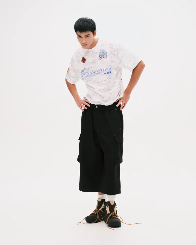 Nul1.Org - Biofrost Mix Wool Shorts - Black