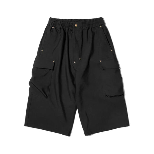 Nul1.Org - Biofrost Mix Wool Shorts - Black