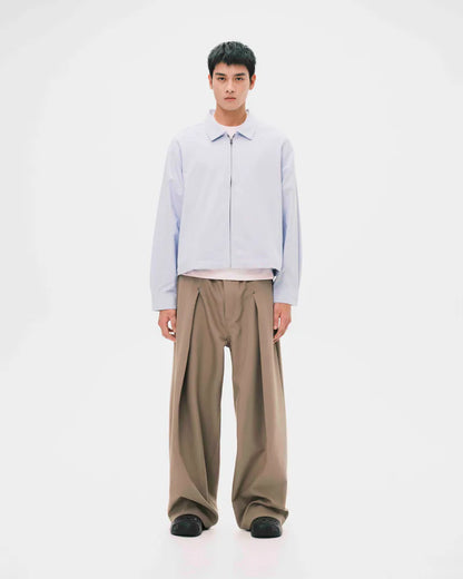 Nul1.Org - DEI Zip Shirt - Blue