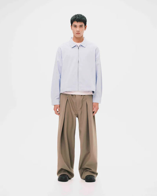 Nul1.Org - DEI Zip Shirt - Blue