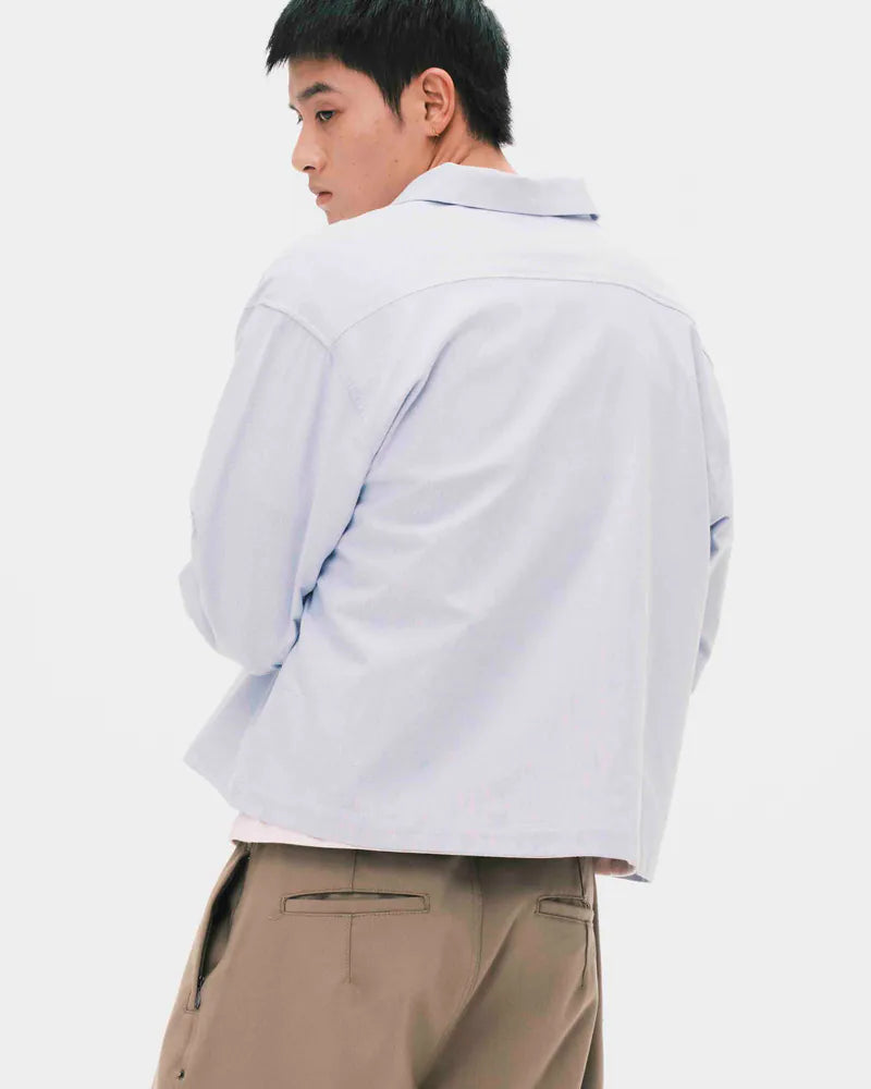 Nul1.Org - DEI Zip Shirt - Blue