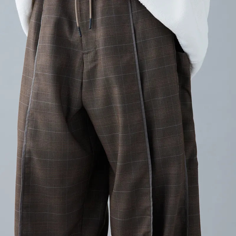 Melsign - Baggy Tartan Trousers V2 - Brown