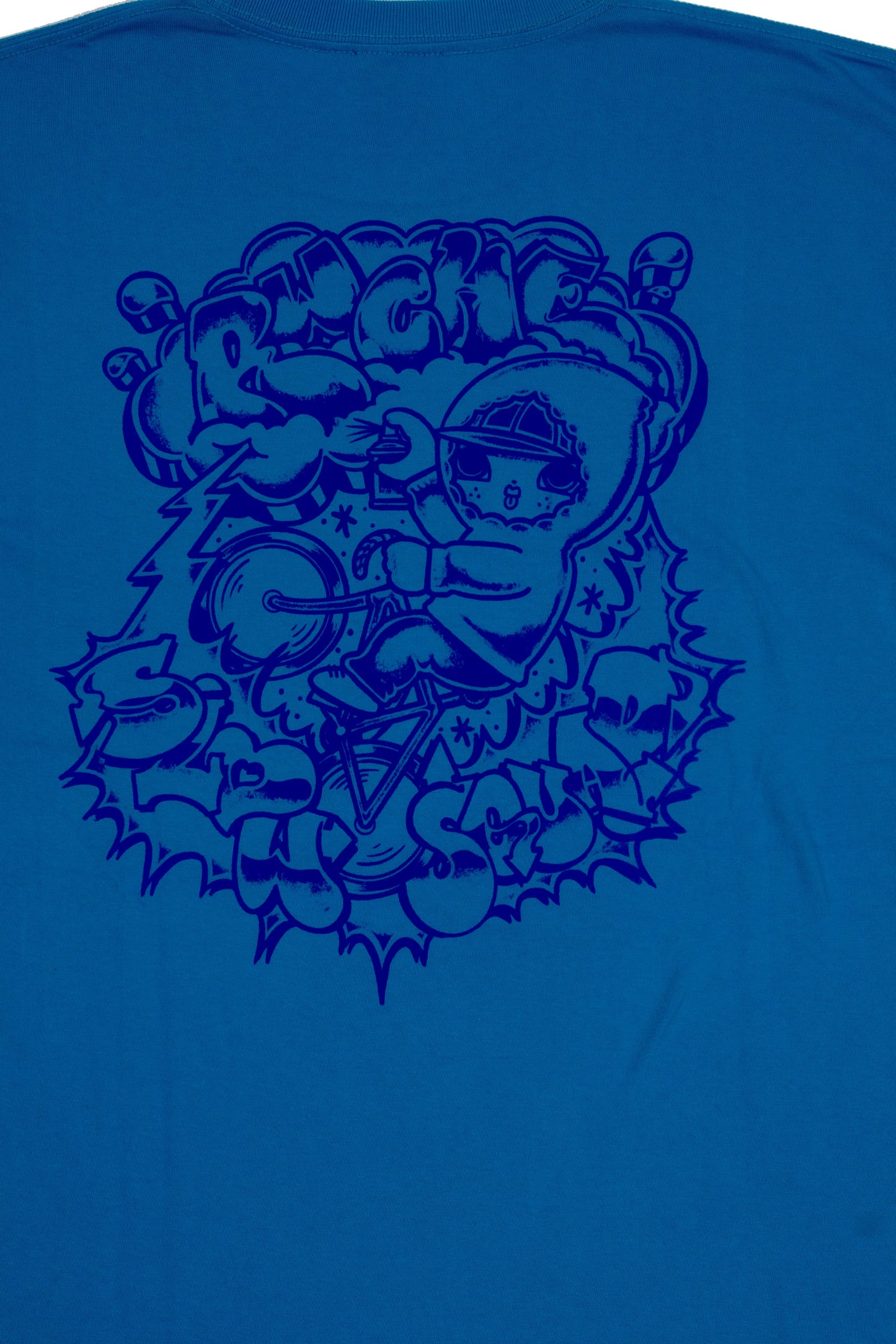 Slow Squad International x RWCHE - Yumyum Vandal T-Shirt by ZECS - Aqua